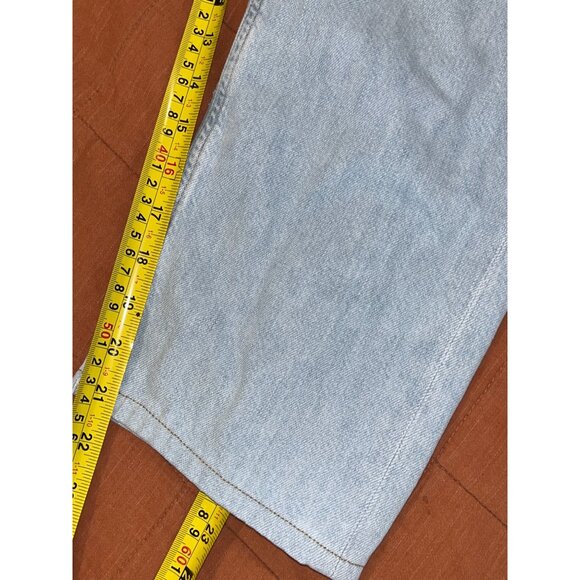 AGOLDE PARKER Jeans Button Fly Straight Cropped Relaxed Pivot Light Wash 26 - Picture 10 of 11